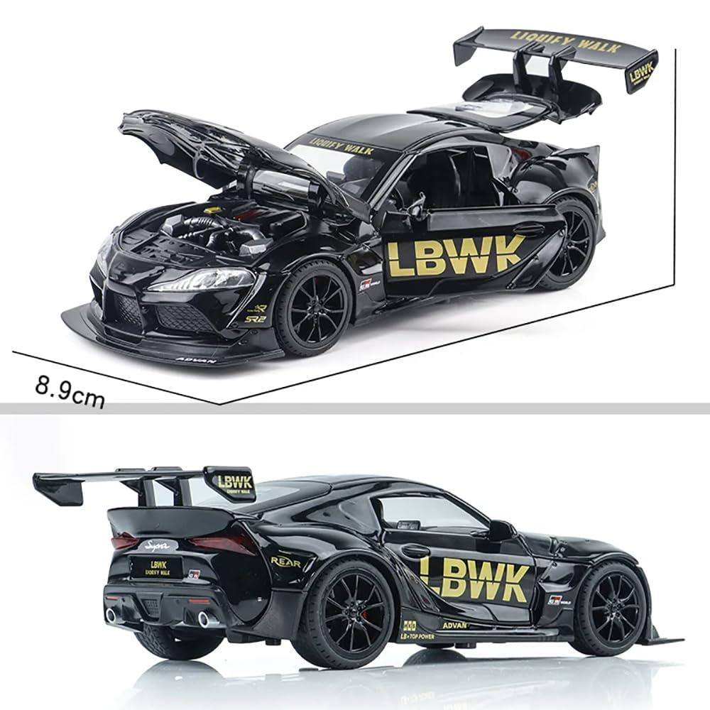 Toyota Supra Gr Lbwk Scale Model Diecast Metalcar - All Size