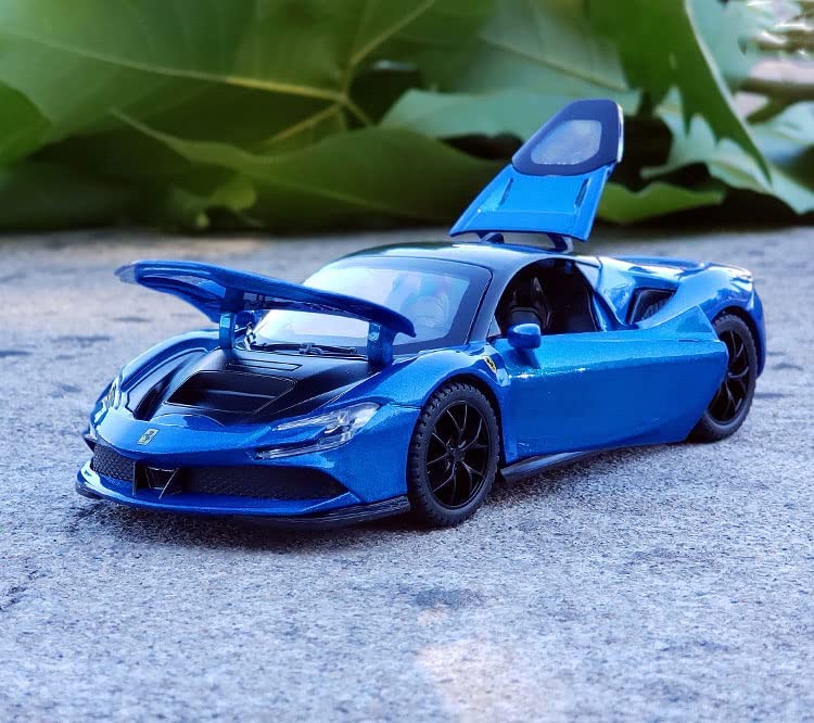 Ferrari Sf90 Scale Model Diecast Metalcar - All Size