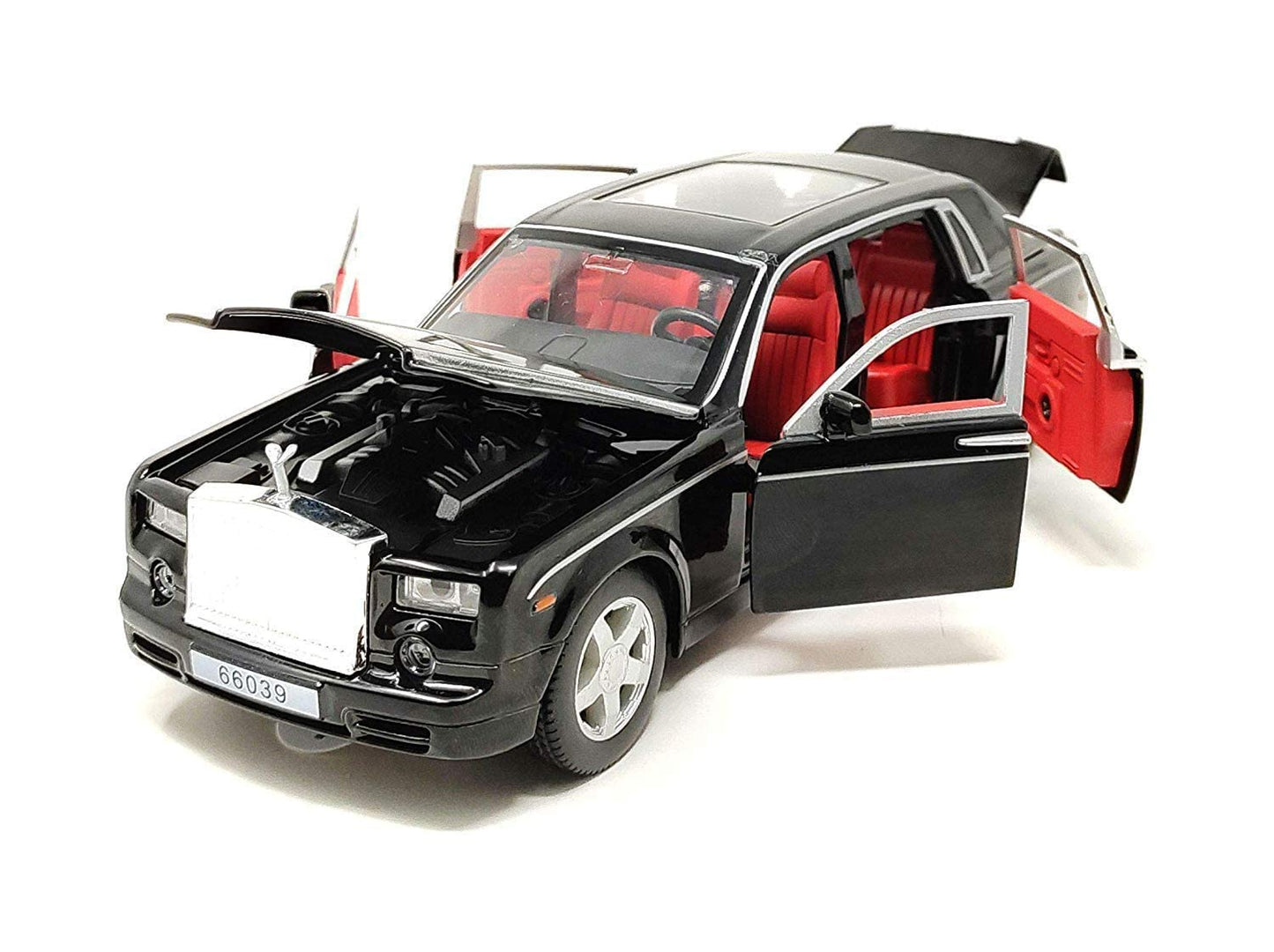 Rolls Royce Phantom Blue-Balck Scale Model Diecast Metalcar - All Size