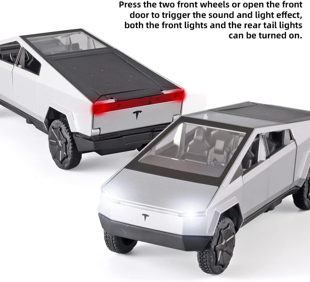 Tesla Cybertruck Scale Model Diecast Metalcar - All Size