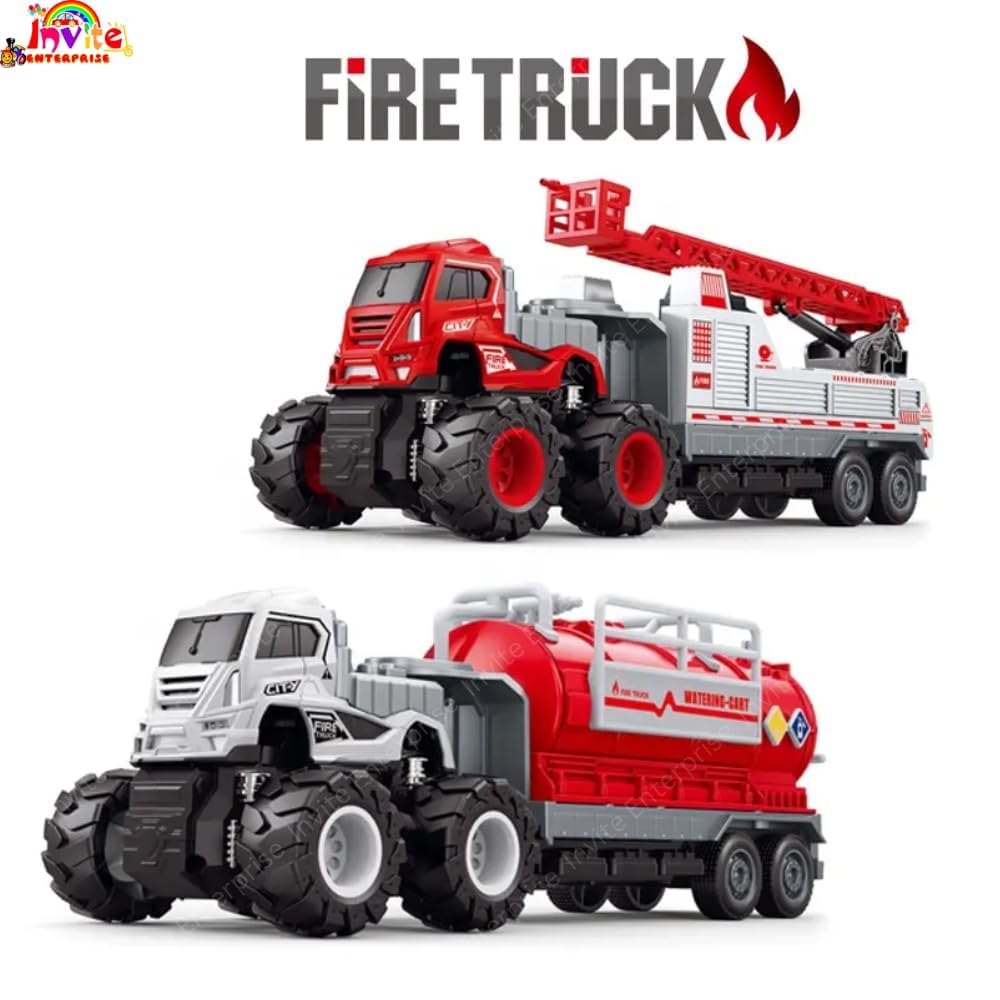 1:43 Metal Toys Alloy Diecast Truck Set Toy, Diecast Miniature Car Model (Pack of 3) (City Service Truck)