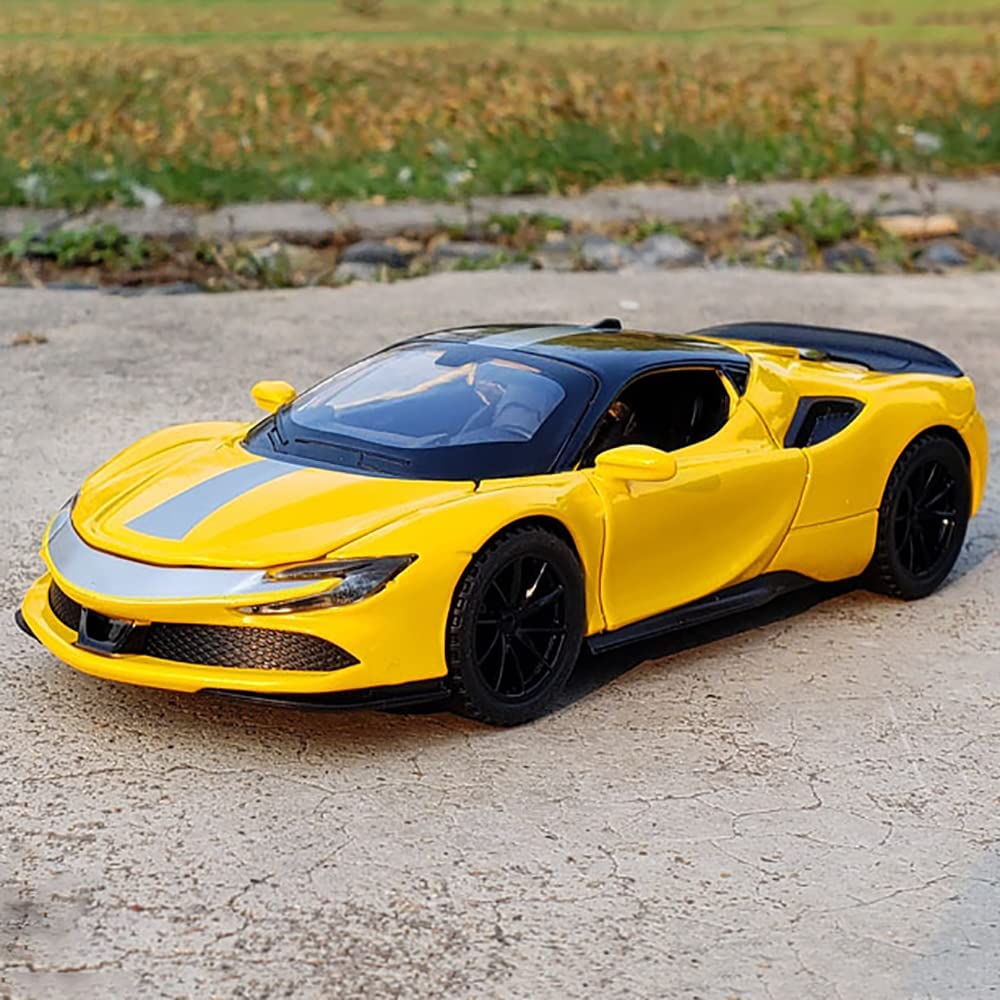 Ferrari Sf90 Scale Model Diecast Metalcar - All Size