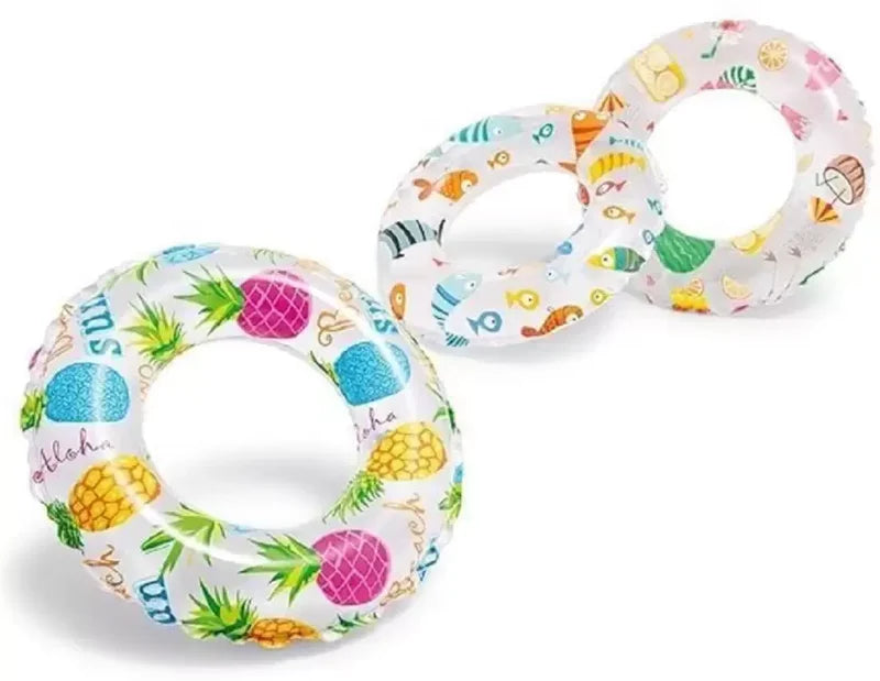 FRUITS THEME SWIM TUBE PORTABLE INFLATABLE & FOLDABLE SWIMMING TUBE OUTDOOR & INDOOR WATER SWIMMING TUBE FOR KIDS & ADULTS