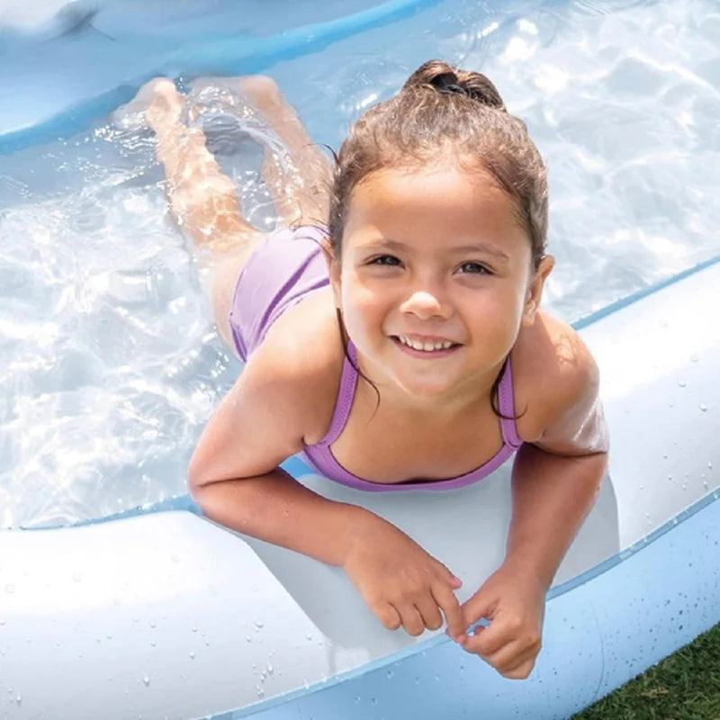 5.5 FT PORTABLE INFLATABLE & FOLDABLE SWIMMING POOL OUTDOOR & INDOOR WATER SWIMMING POOL FOR KIDS & ADULTS