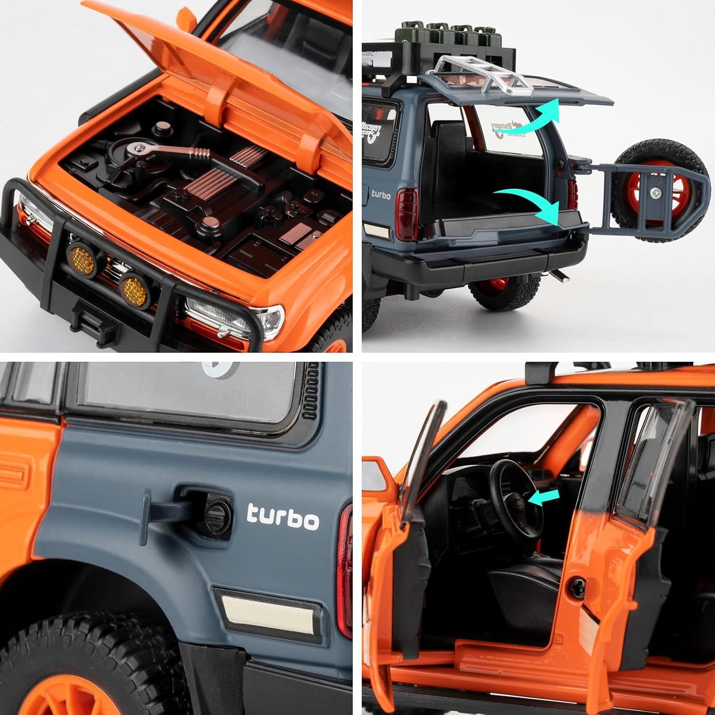 Toyota Land Cruiser LC80 Scale Model Diecast Metalcar