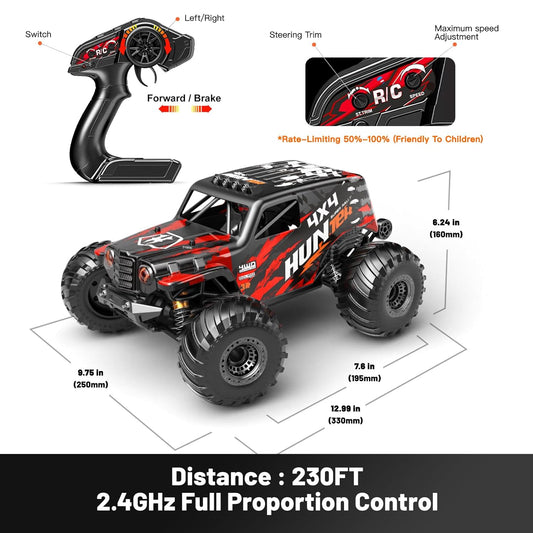 Black Hole RTR 1:18 Scale 4x4 Remote Control Off-Road Monster Truck