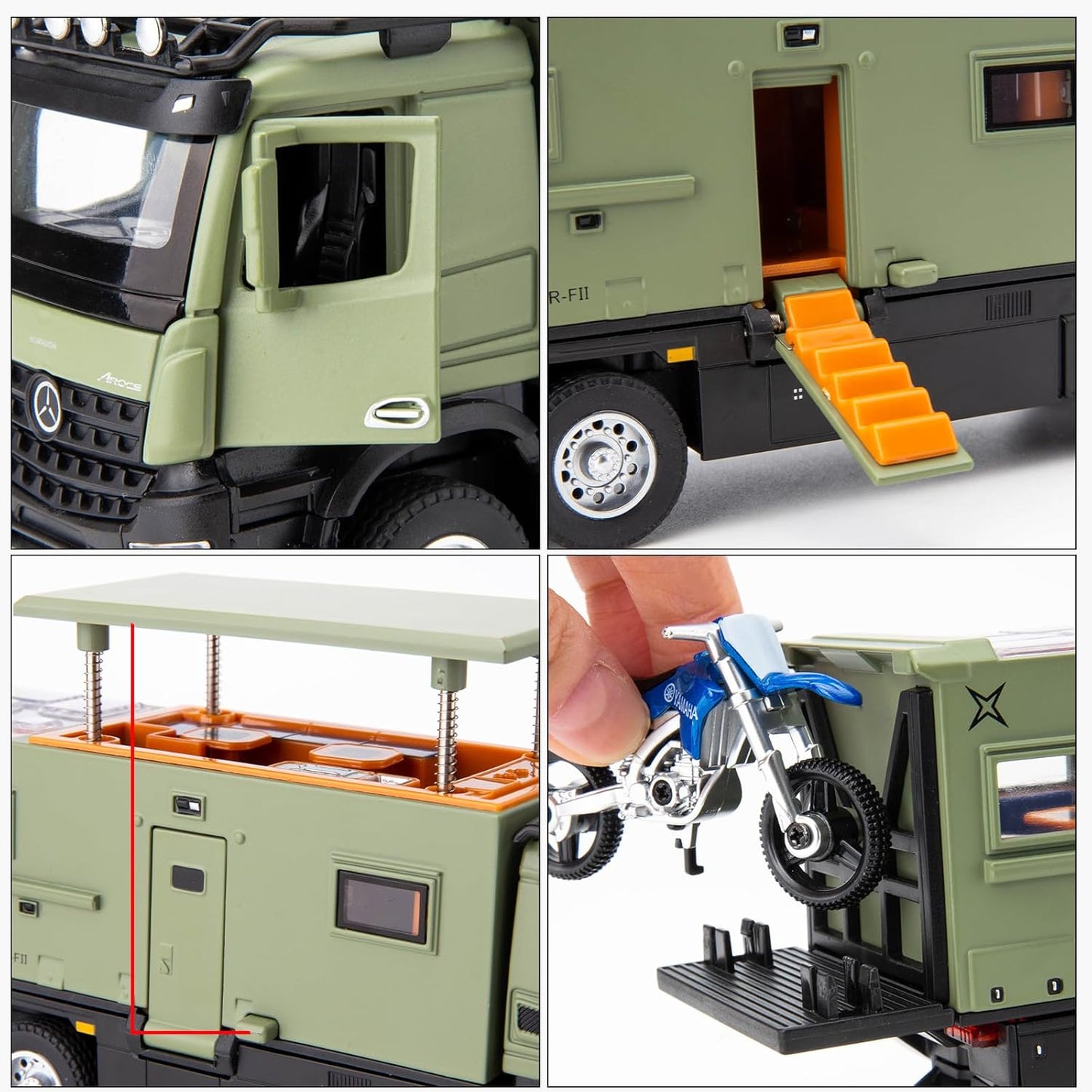Mercedes-benz Nomadison Rv Scale Model Diecast Metalcar - All Size