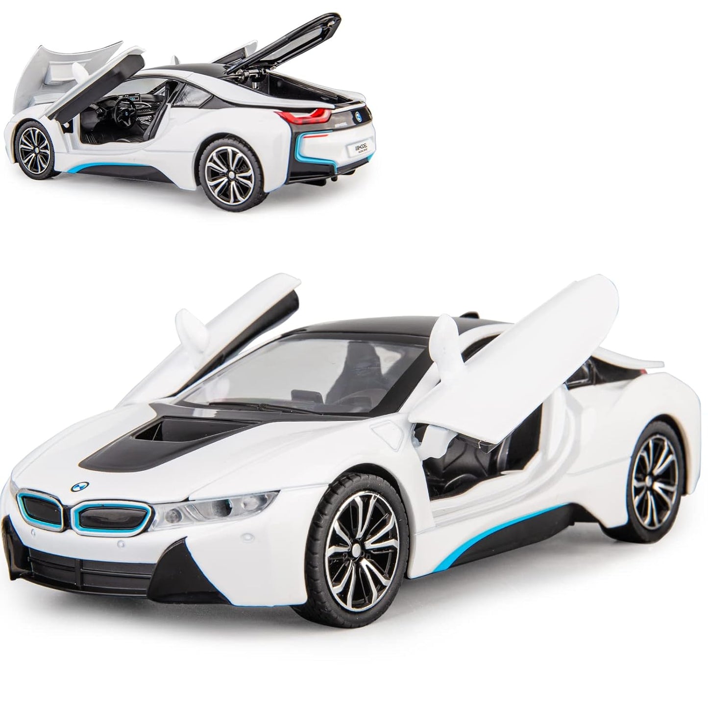 Compatible For Bmw I8 Scale Model Diecast Metalcar - All Size