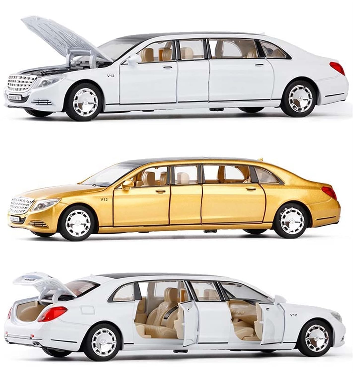 Mercedes Benz Long Scale Model Diecast Metalcar - All Size