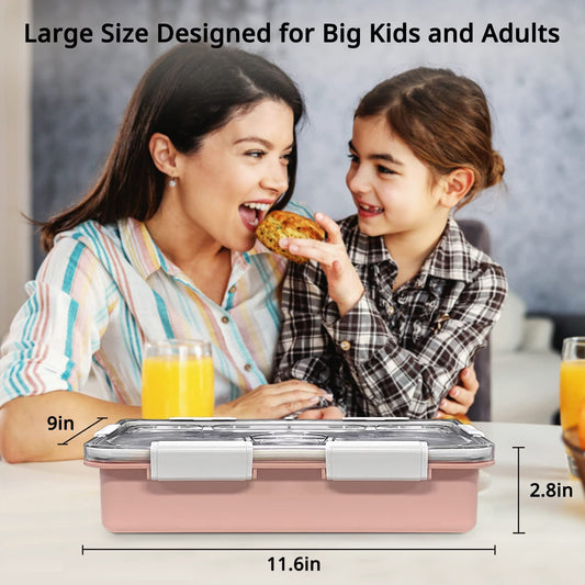 5 Compartment Bento Lunch Box for Adults Kids