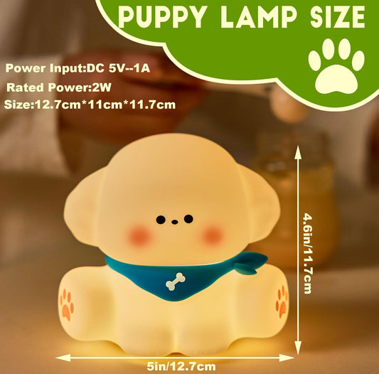 Puppy Night Light for Kids Lamp