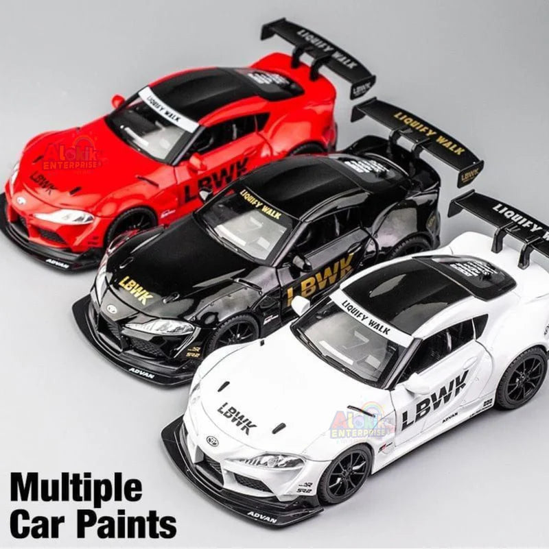 Toyota Supra Gr Lbwk Scale Model Diecast Metalcar - All Size