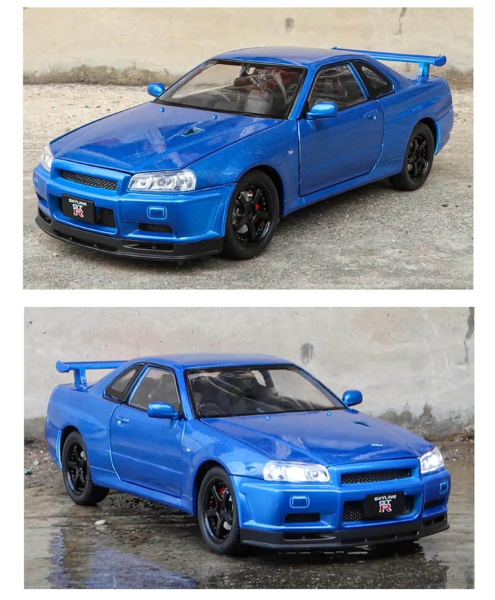 Nissan Skyline GTR-R34 1:24 Diecast Scale Model Car