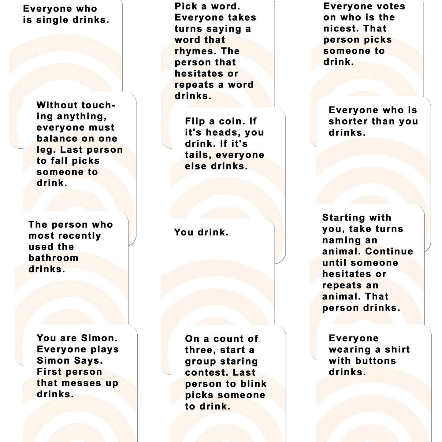 Fun Adult Drinking Game