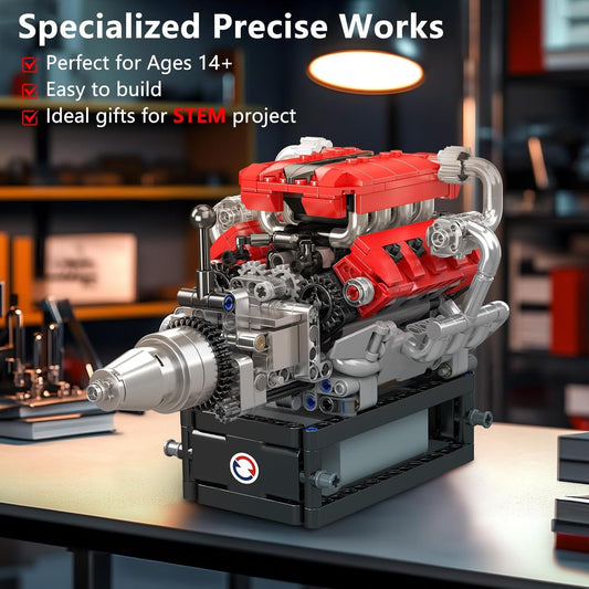 Mould King 10204 V8 Engine Building Set