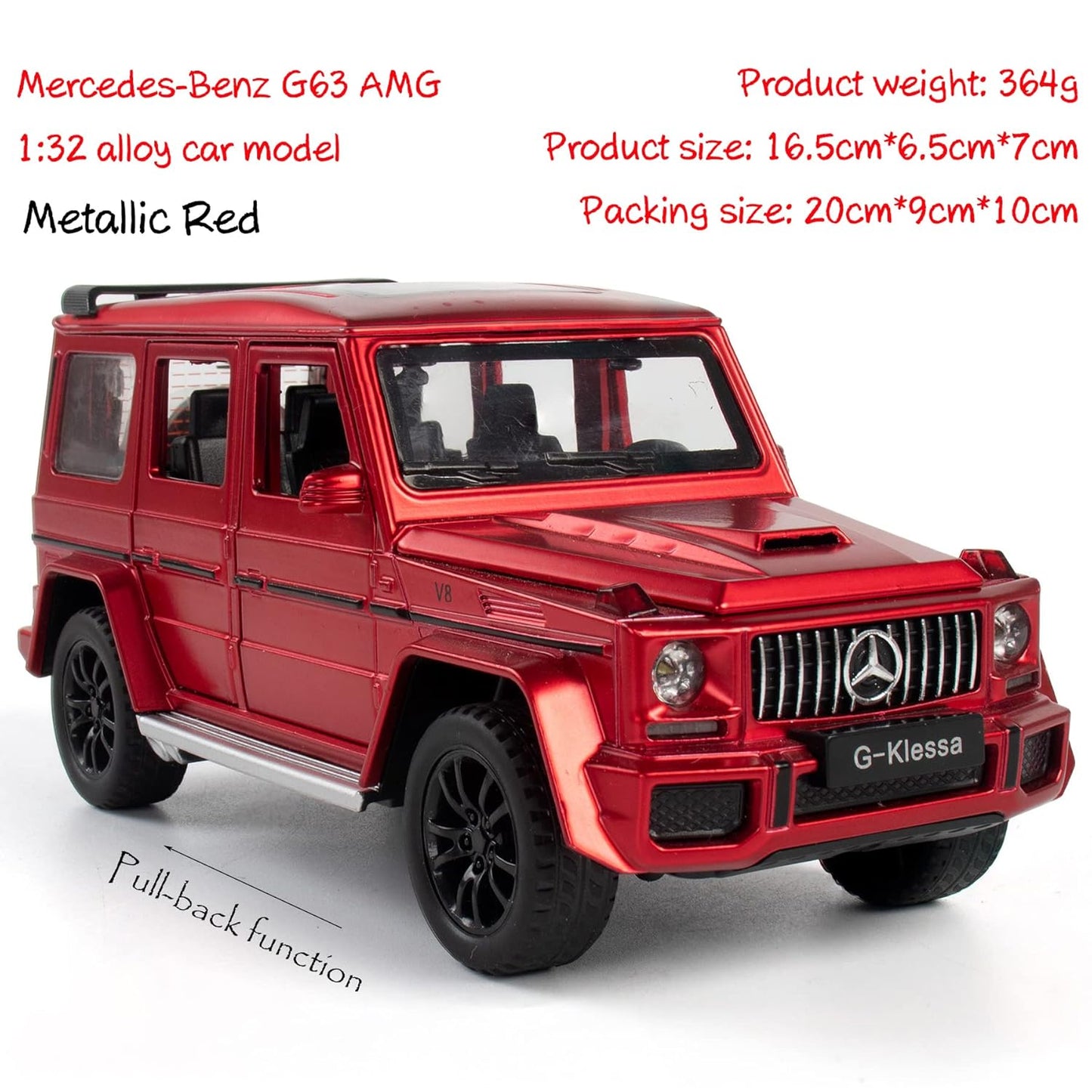Mercedes Benz G-klessa Scale Model Diecast Metalcar - All Size
