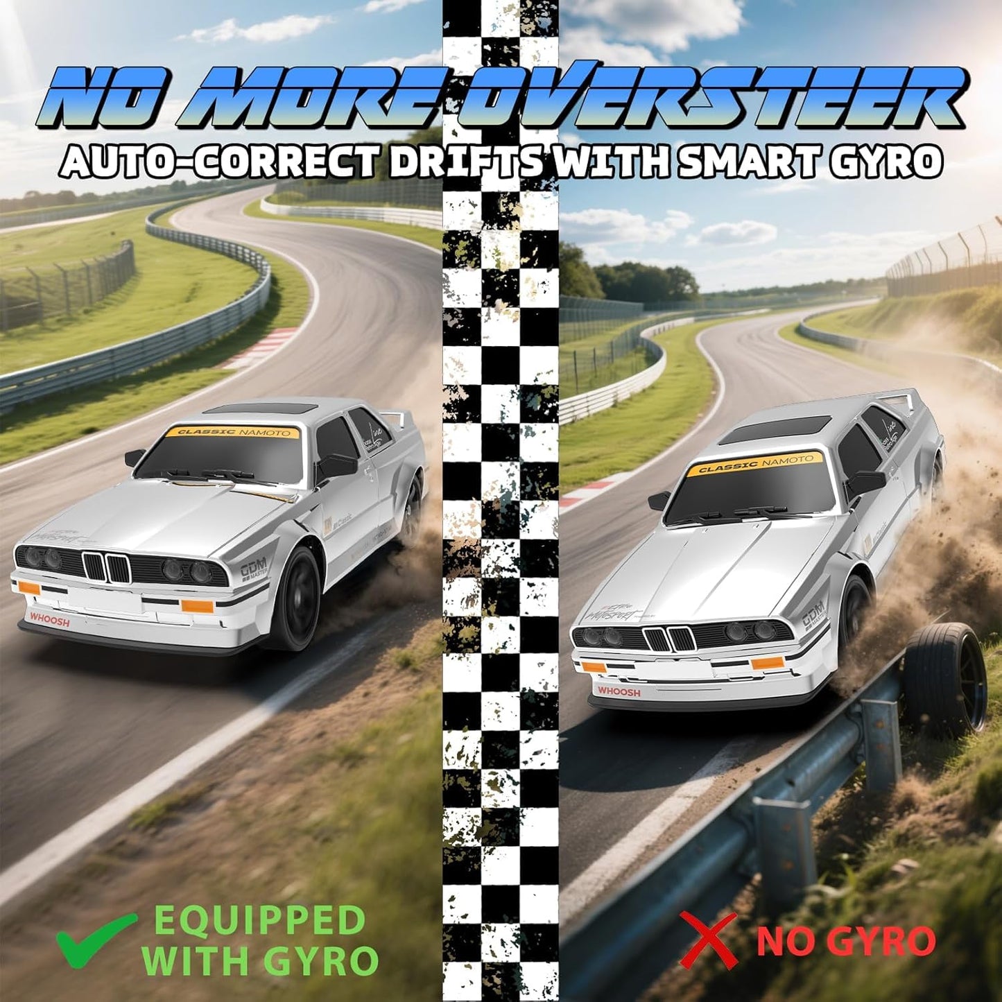 Whoosh Metal RC Car ( BMW E30 RTR ) |1 : 16 | Gyro | 4WD | Drift | 50km/H