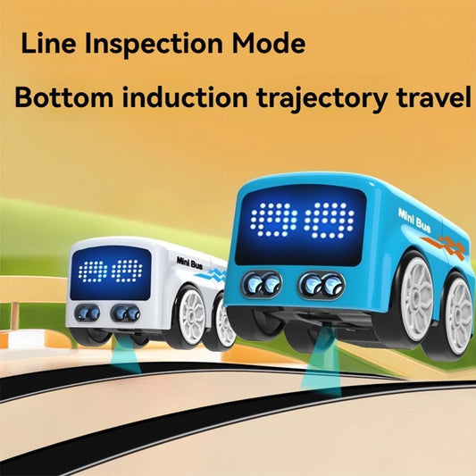 Magic Bus - Follow Line Car, Auto LED Expression Lights & 4 Play Modes