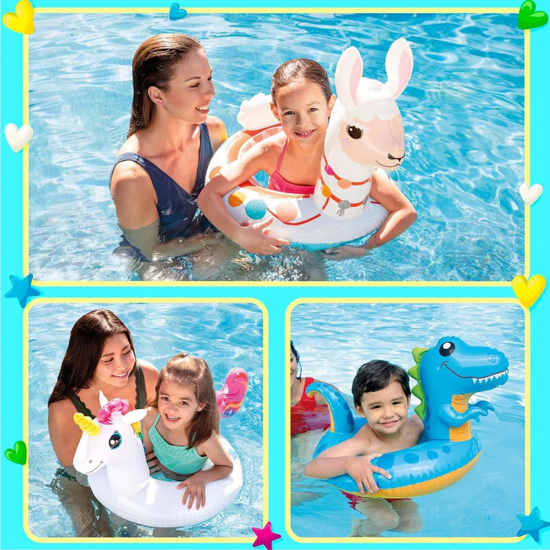 ANIMAL THEME ROUND PORTABLE INFLATABLE & FOLDABLE SWIMMING POOL TUBE OUTDOOR & INDOOR WATER SWIMMING POOL TUBE FOR KIDS & ADULTS