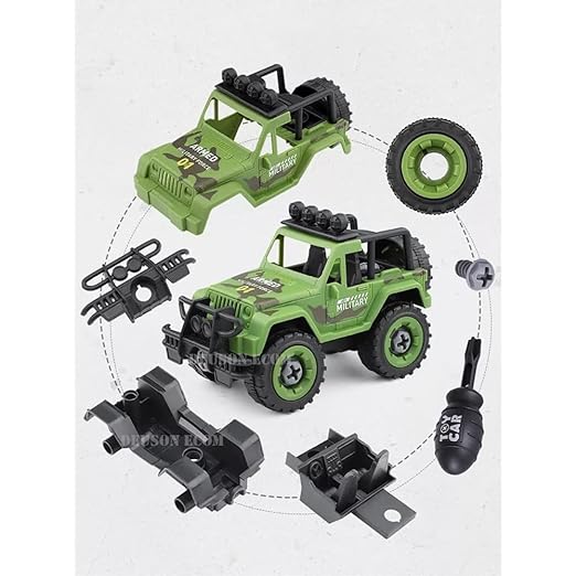 ABS Plastic DIY Military Vehicle Toy Set with Disassembly Tool Vehicles