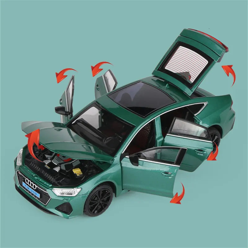 Audi Rs7 Sportboac Scale Model Diecast Metalcar - All Size