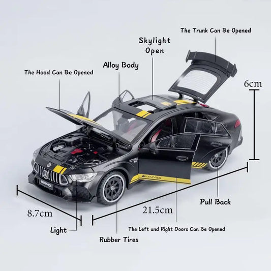 Mercedes Benz Amg Gtr Scale Model Diecast Metalcar - All Size