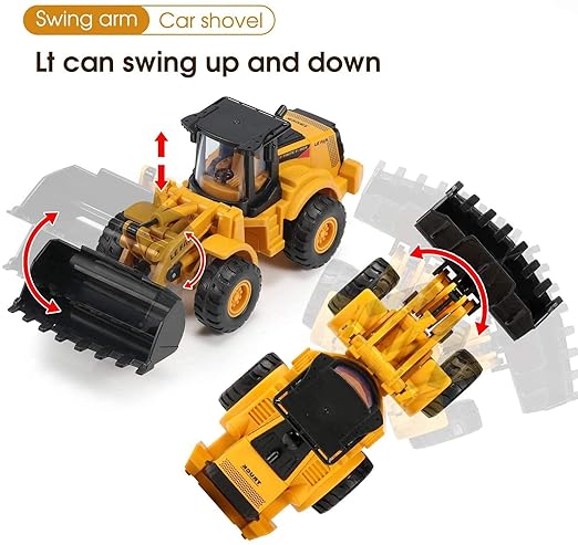 Construction Bulldozer Excavator Loader Truck Vehicles for Kids Building Vehicle Engineer