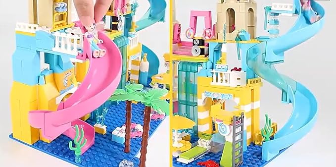 Girls Water Park Building Blocks Set