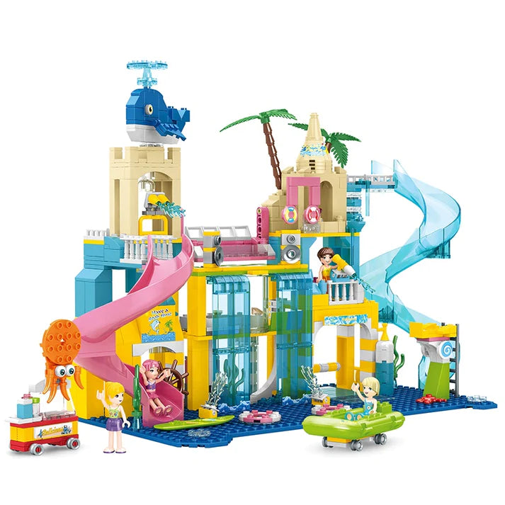 Girls Water Park Building Blocks Set