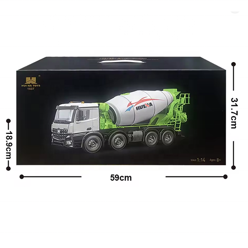 Huina 1537 PRO 1:14 Alloy RC Cement Mixer Truck