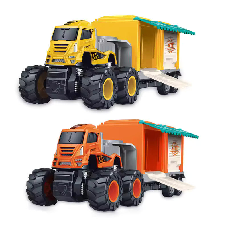 1:43 Metal Toys Alloy Diecast Truck Set Toy, Diecast Miniature Car Model (Pack of 1-Multicolor) (Salling Transport Truck)