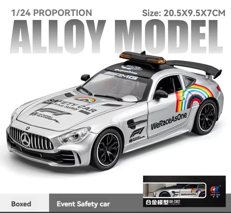 Mercedes-benz Amg Gt Safety Car Scale Model Diecast Metalcar - All Size