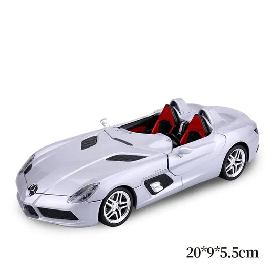 Mercedes-benz Slr Stirling Convertible Sports Car Scale Model Diecast Metalcar - All Size