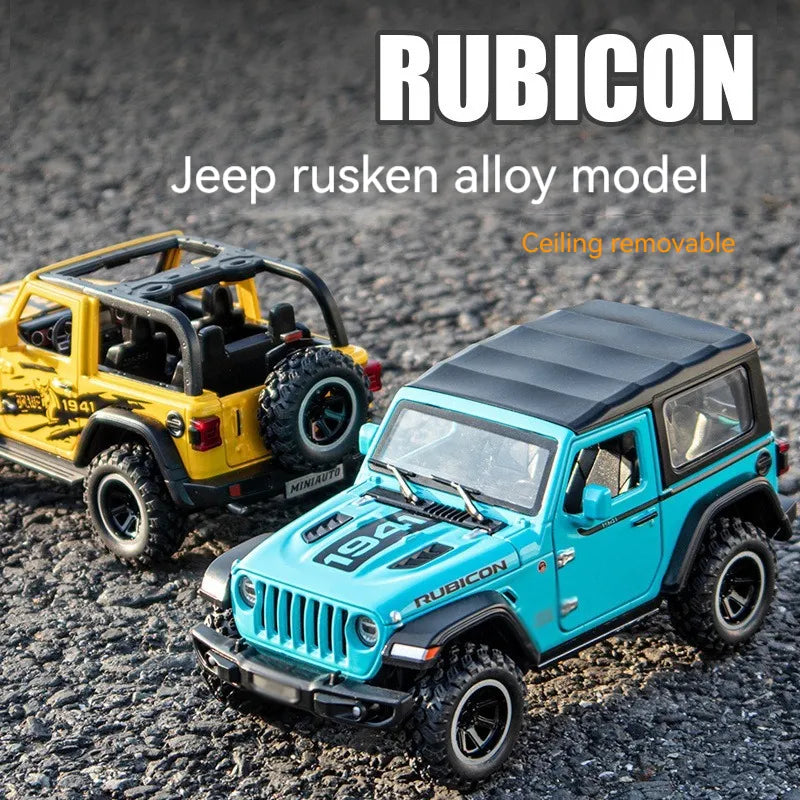 Wrangler Rubicon Thar Jeep Scale Model Diecast Metalcar - All Size