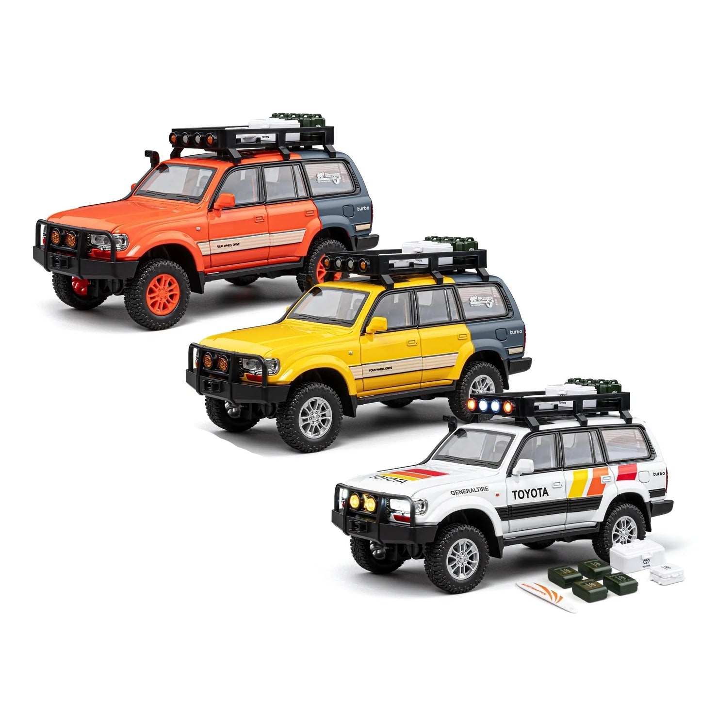 Toyota Land Cruiser LC80 Scale Model Diecast Metalcar