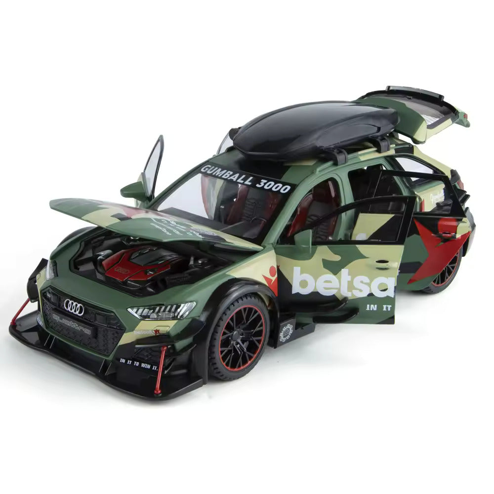 Audi Rs6 Militery Scale Model Diecast Metalcar - All Size