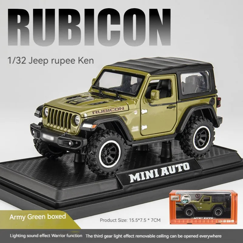 Wrangler Rubicon Thar Jeep Scale Model Diecast Metalcar - All Size