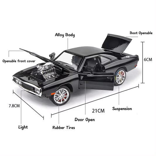Dodge Charger 1970 Fast & Furious 1:24 Diecast Scale Model Car