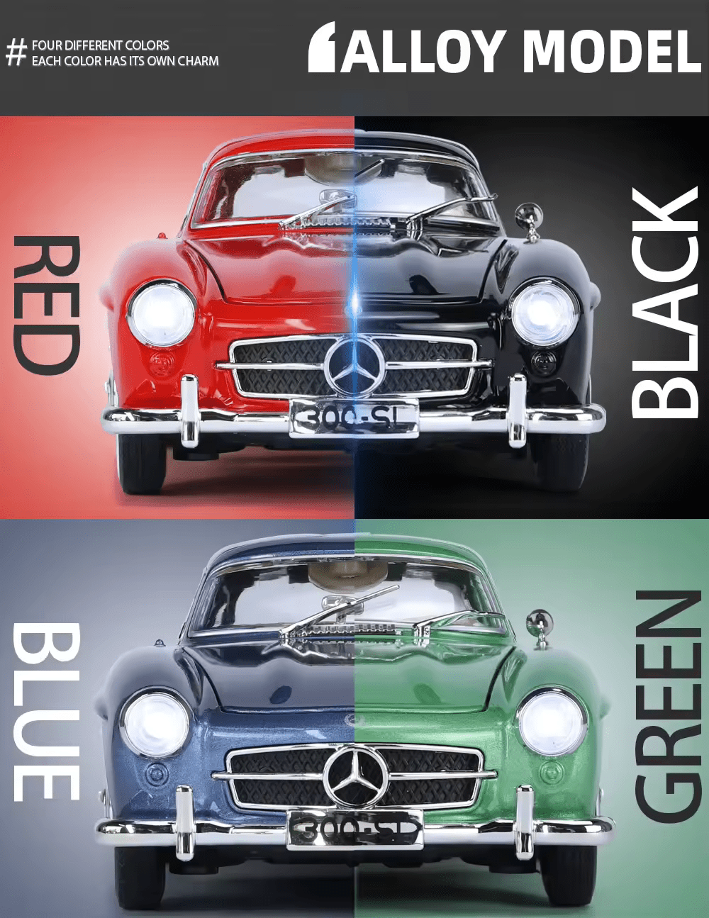 1954 Mercedes-Benz 300SL W198 diecast scale model car collectible