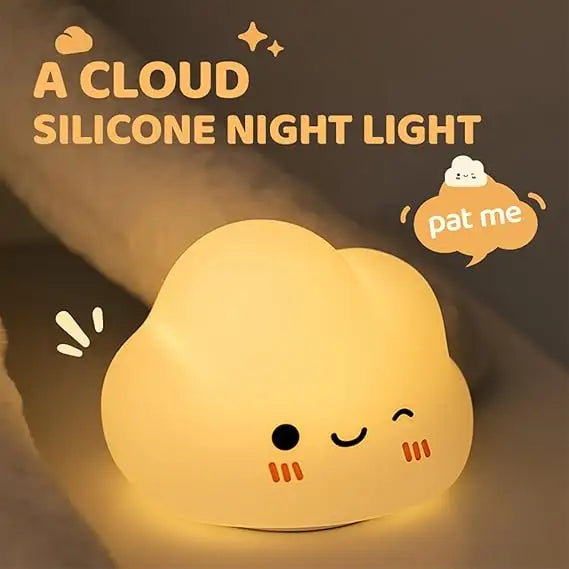 Cloud Shape Silicone Pat Lamp
