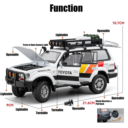 Toyota Land Cruiser LC80 Scale Model Diecast Metalcar