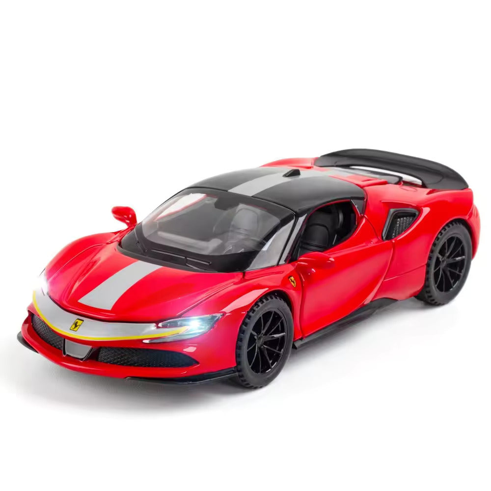 Ferrari Sf90 Scale Model Diecast Metalcar - All Size