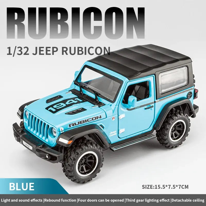 Wrangler Rubicon Thar Jeep Scale Model Diecast Metalcar - All Size