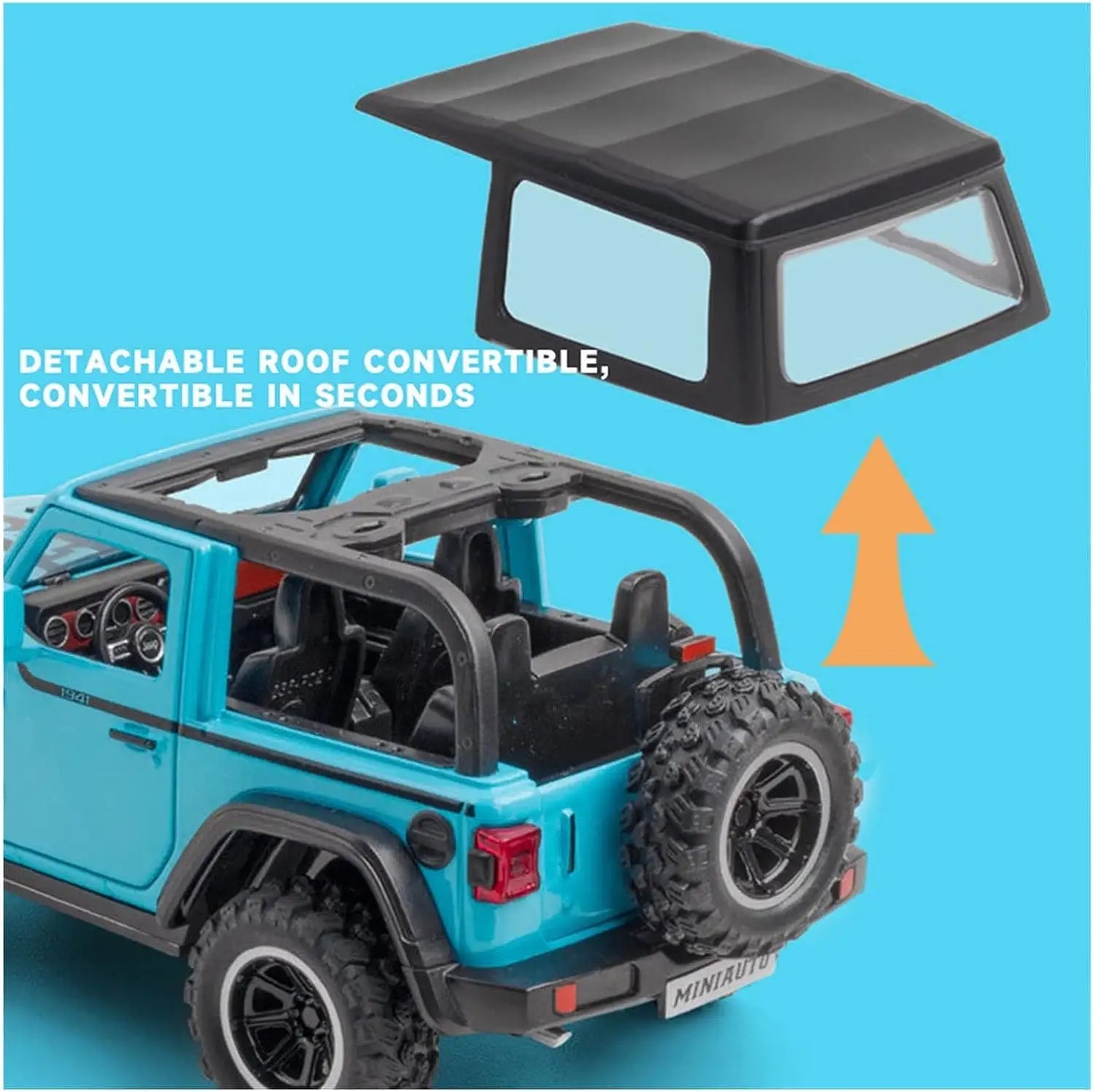 Wrangler Rubicon Thar Jeep Scale Model Diecast Metalcar - All Size