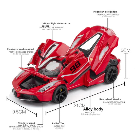 Ferrari FXXK 1:24 Diecast Scale Model Car