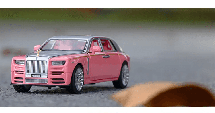 Rolls Royce Phantom Pink Scale Model Diecast Metalcar - All Size