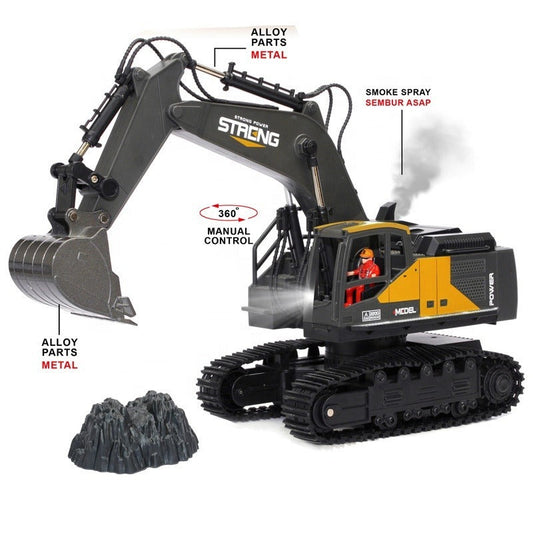 Metal Jcb Excavators With 12 Channel Function 2,4Ghz Frequency
