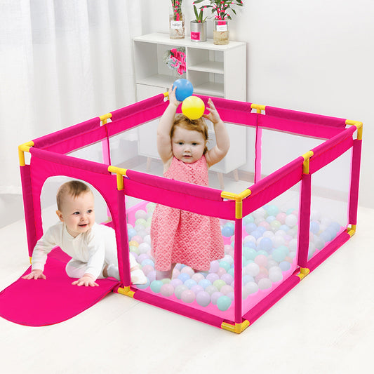 KYARA TOYS Baby Playpen, Portable Play Yard for Kids Indoor And Outdoor Multicolor (Balls Not Included) (101Cm X 101Cm X 64Cm)