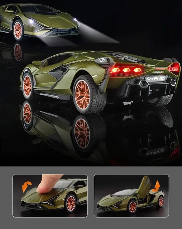 Lamborghini Sian Scale Model Diecast Metalcar - All Size