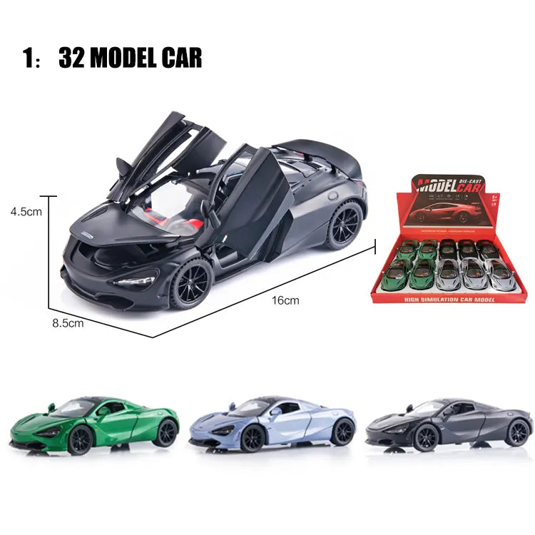 Mc Laren 720s Scale Model Diecast Metalcar - All Size